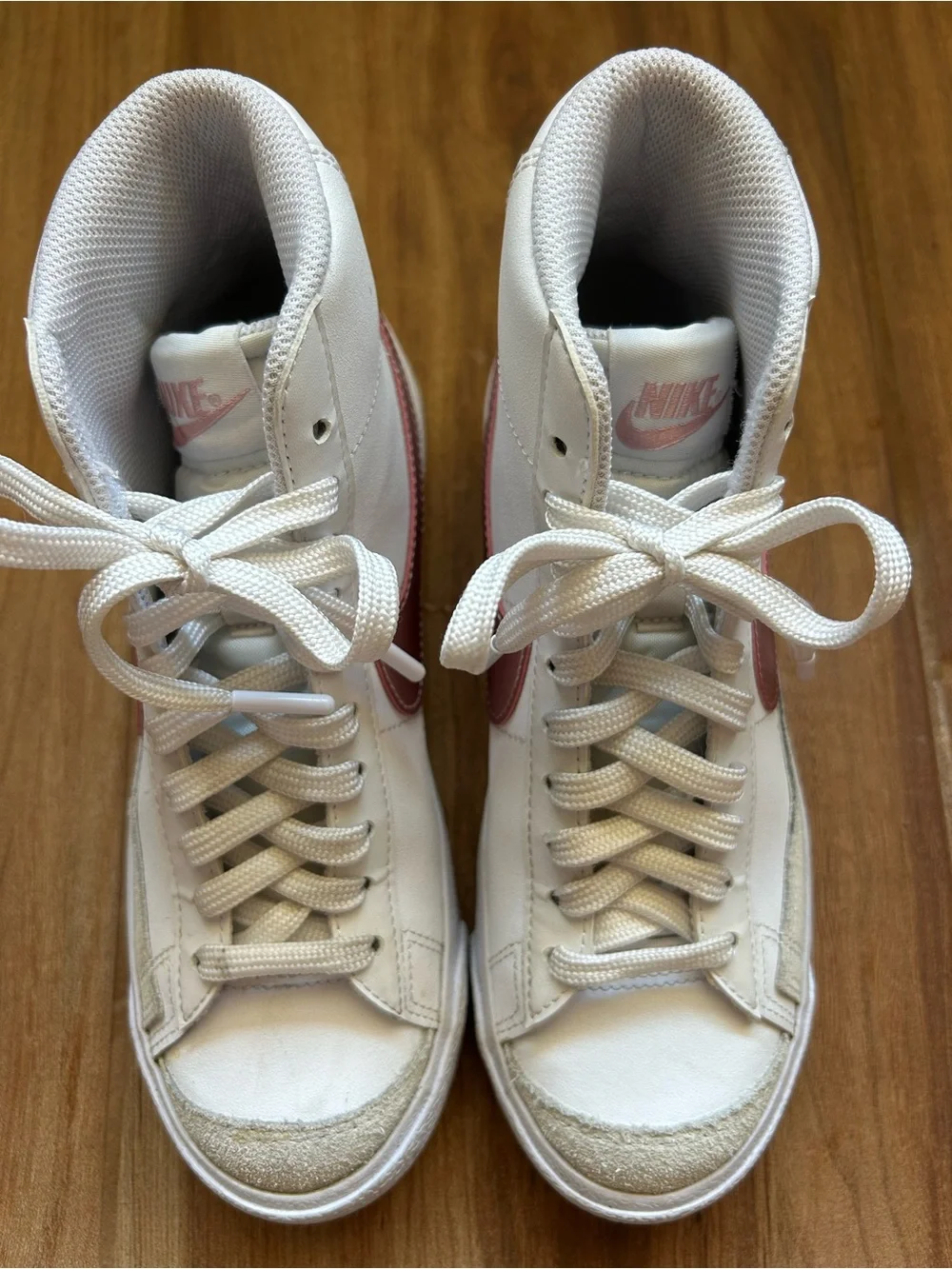 Nike Blazer Mid ’77 GS White Pink Glaze High Top Sneakers 4Y